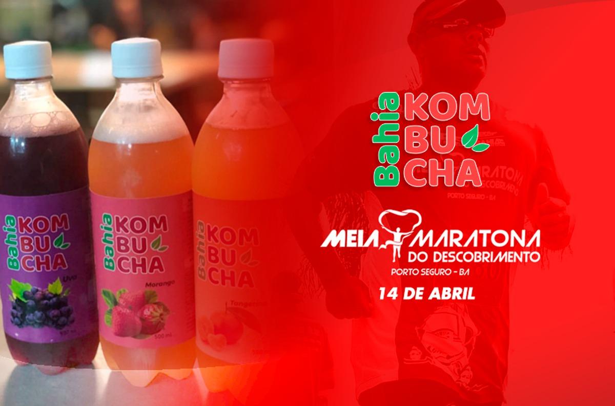 Bahia Kombucha garante hidratação da Meia Maratona do Descobrimento 