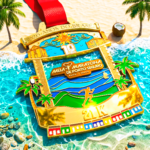 Meia de Porto Seguro terá kits exclusivos e medalha extra na edição de 10 anos da prova