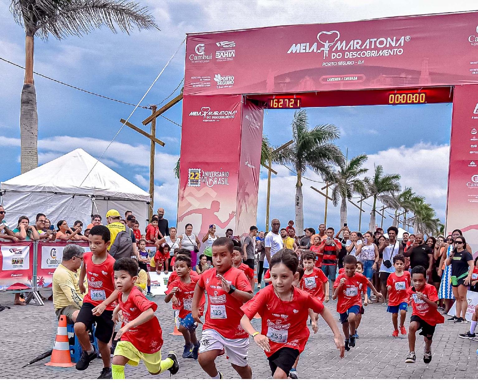 Estrutura grandiosa é um dos destaques da Meia Maratona de Porto Seguro 2026